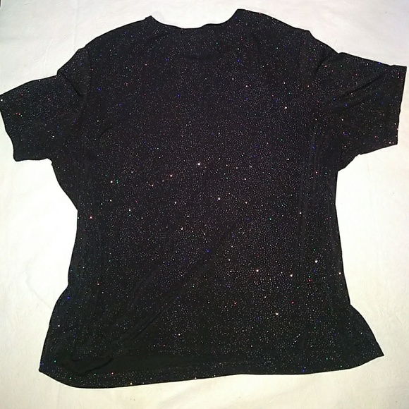 🎈SALE Solid Black Mesh -like w Metallic Sparkles - Picture 7 of 8